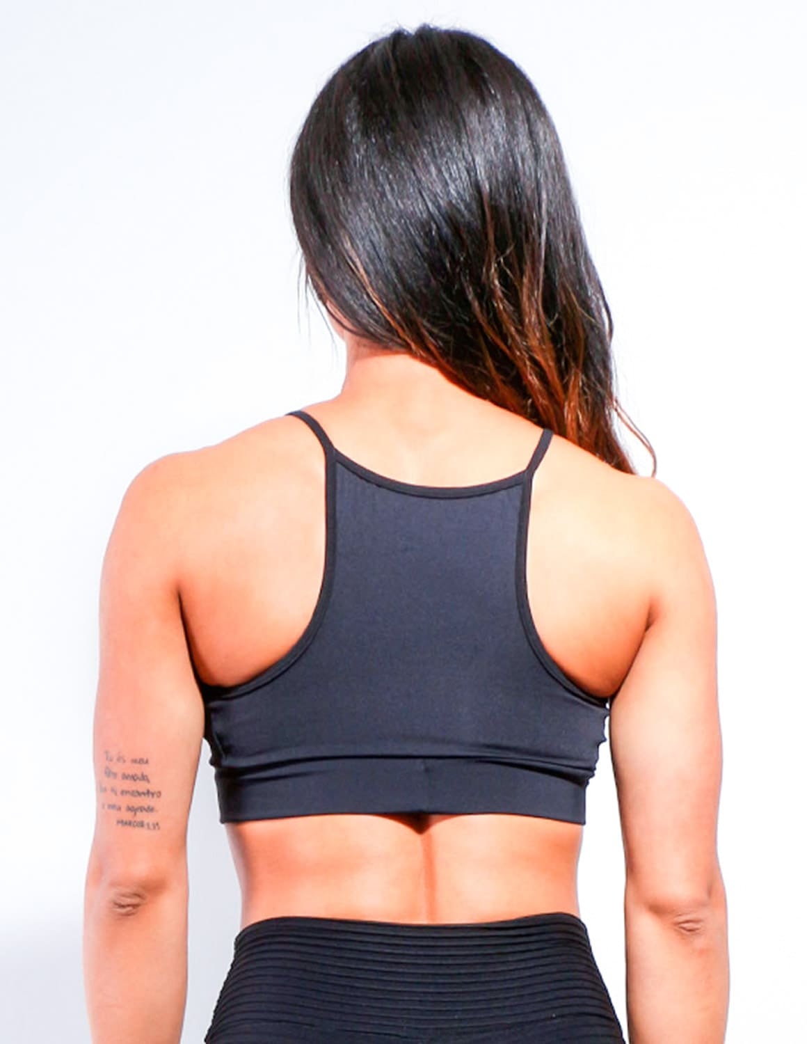 Cropped Preto em Poliamida com Bojo | Ref: 3.3.2440-01