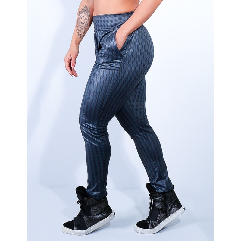Calça Jogger Estampada com Brilho e Bolsos | Ref: 3.3.2477-3130