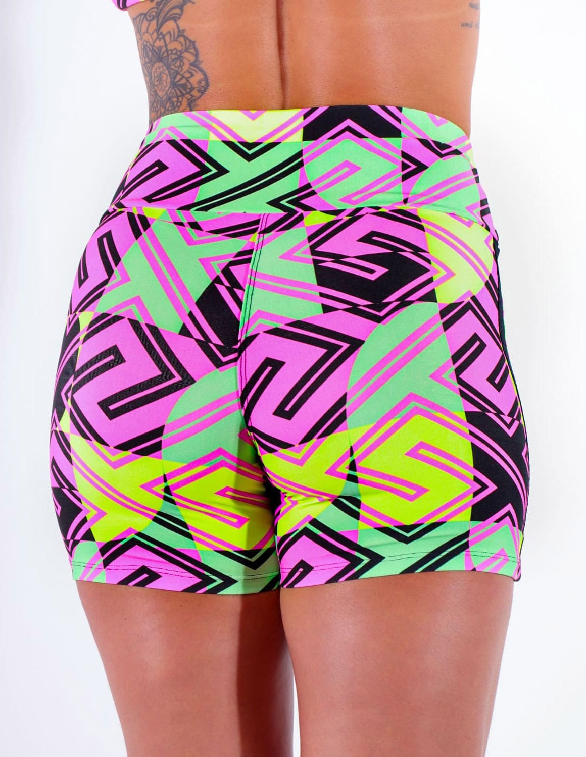 Short Estampado com Tela Preta nas Laterais | Ref: 4.4.4321-3183