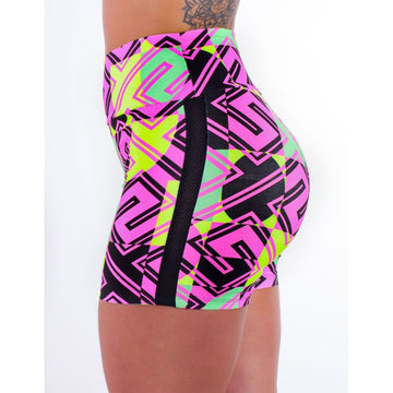 Short Estampado com Tela Preta nas Laterais | Ref: 4.4.4321-3183