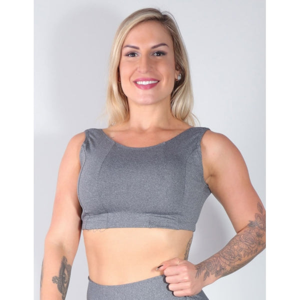 Cropped Mescla sem Bojo | Ref: 4.4.4130-03
