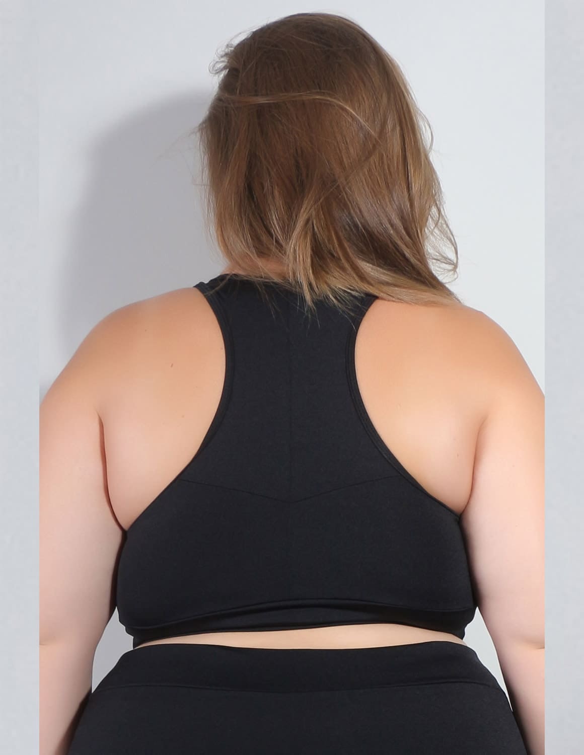 Cropped Fitness Plus Size Preto | Ref: 4.4.4125-01
