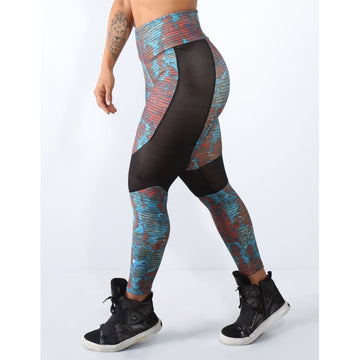 Calça Legging Estampada com Recortes | Ref: 4.4.4172-3116