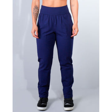 Calça Jogger em Viscolycra Azul Marinho com Bolsos | Ref: 3.3.2473-18