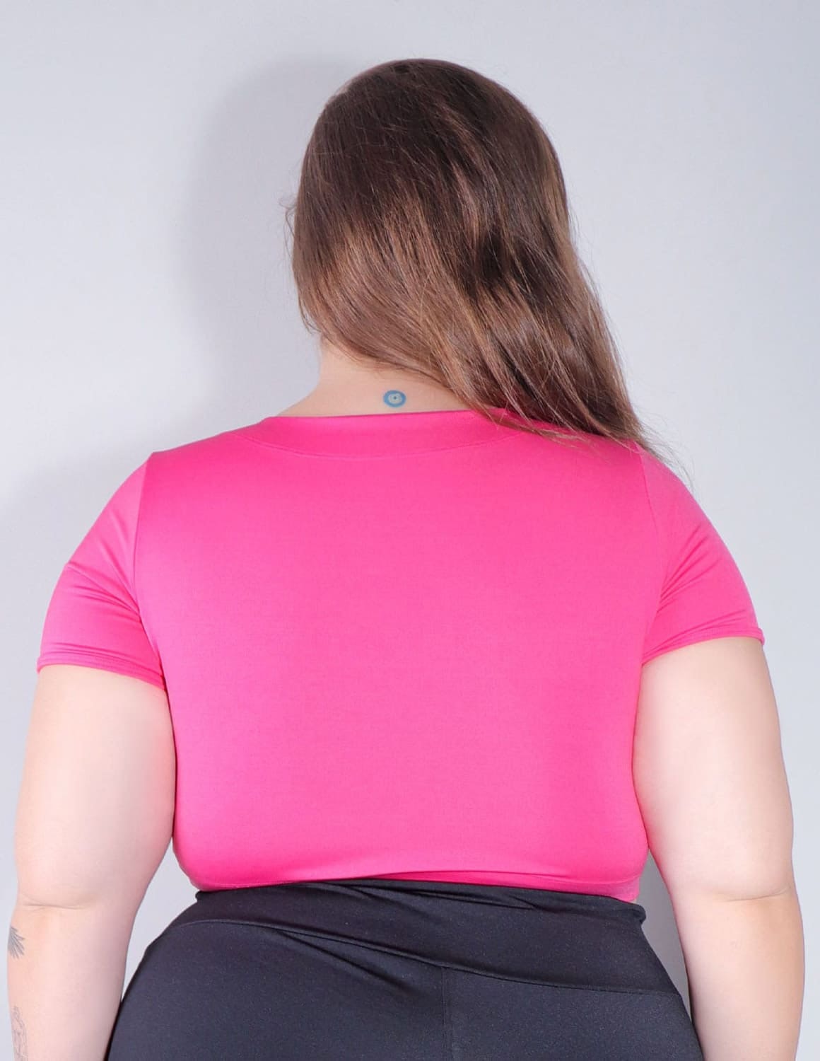 Cropped Fitness sem Bojo Plus Size Rosa | Ref: 4.4.4300-07