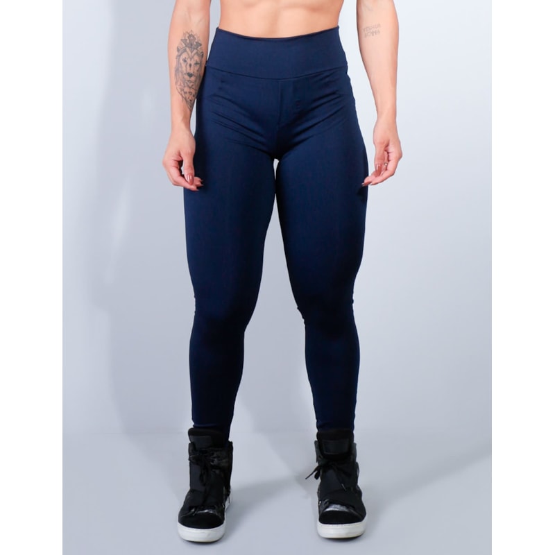 Calça Feminina Azul Marinho com Bolsos | Ref: 4.4.4241-18
