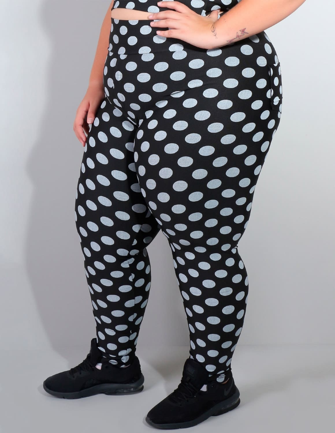 Calça Plus Size Estampada com Bolsos | Ref: 4.4.4156-3123
