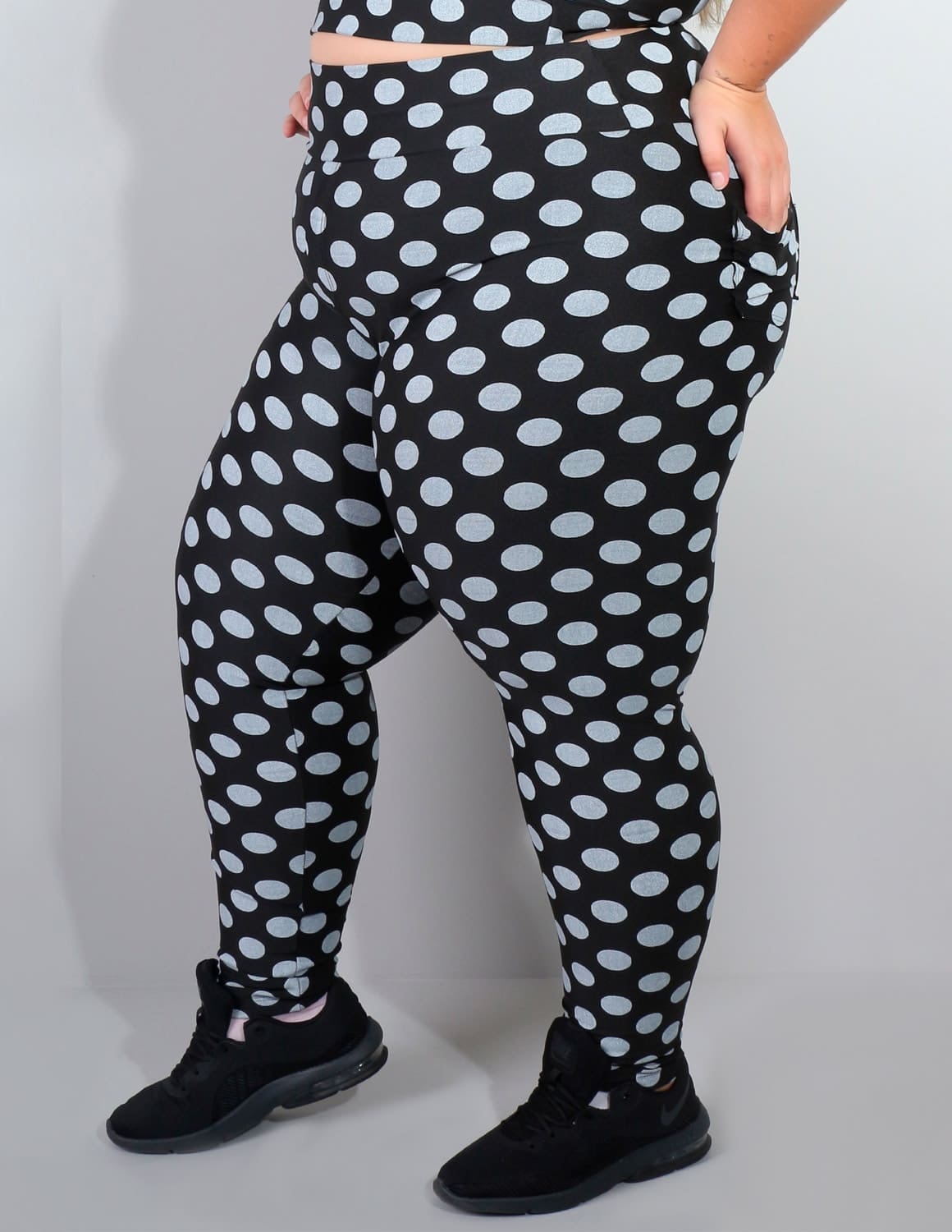 Calça Plus Size Estampada com Bolsos | Ref: 4.4.4156-3123