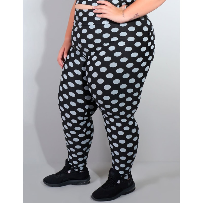 Calça Plus Size Estampada com Bolsos | Ref: 4.4.4156-3123