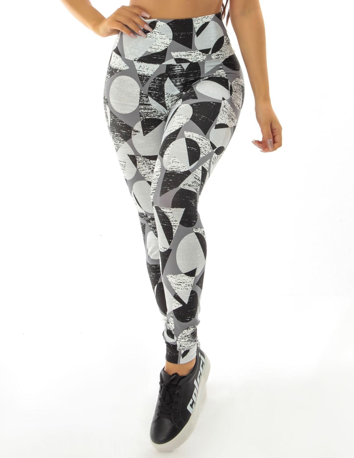 Calça Legging Feminina Estampada Cintura Alta | Ref: 4.4.4381-3213