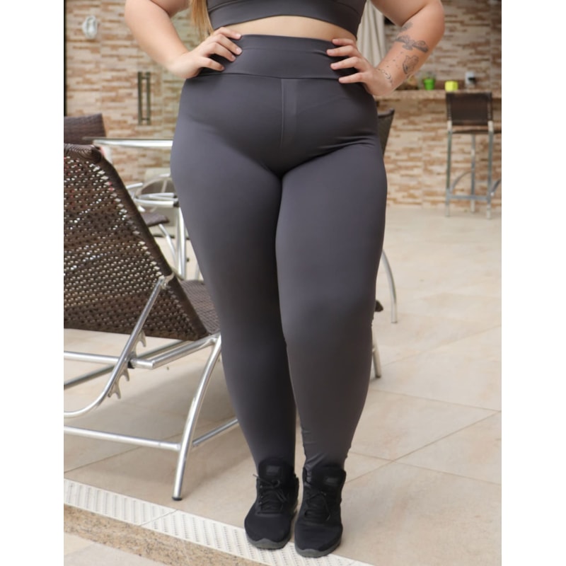 Calça Plus Size Grafite com Bolsos | Ref: 4.4.4156-28
