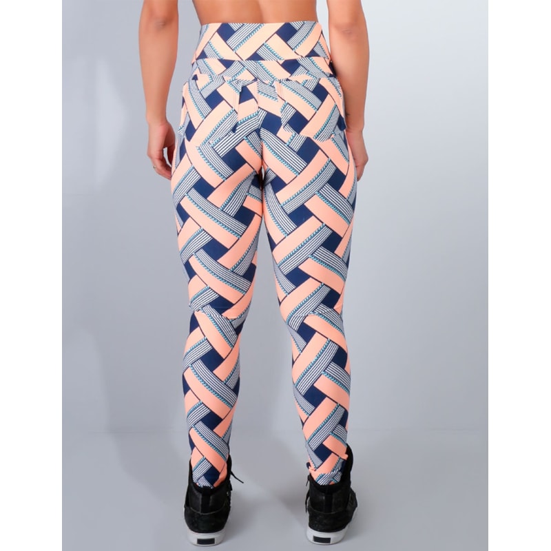 Calça Legging Estampada com Bolsos | Ref: 4.4.4119-3124