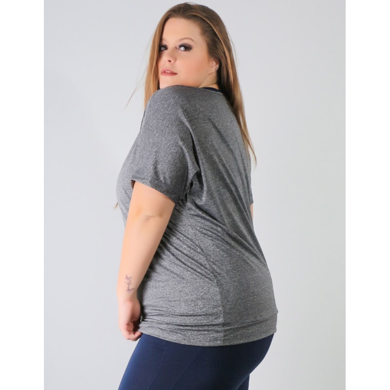 Blusa Plus Size Dry Fit Mescla | Ref: 4.4.4145-03