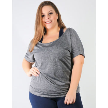 Blusa Plus Size Dry Fit Mescla | Ref: 4.4.4145-03