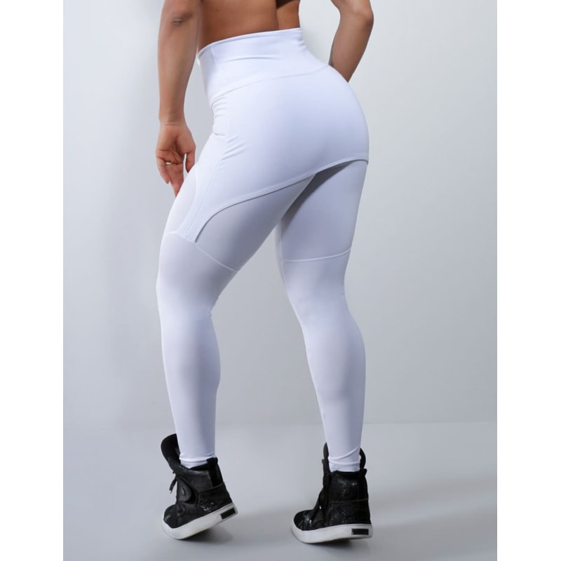 Calça Branca com Tapa Bumbum | Ref: 4.4.4061-02