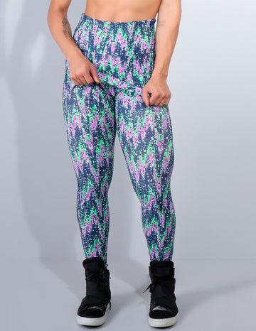 Calça Feminina Estampada com Saia Tapa Bumbum | Ref: 4.4.4061-3121
