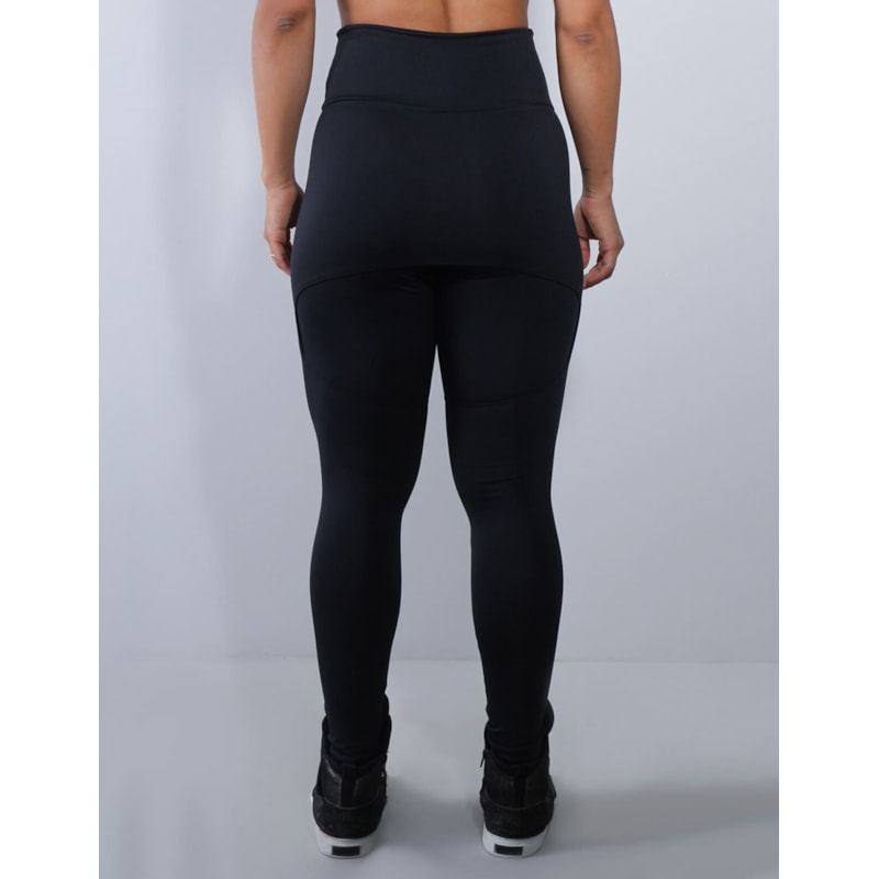 Calça Legging Preta com Tapa Bumbum | Ref: 4.4.4061-01