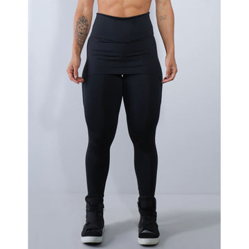 Calça Legging Preta com Tapa Bumbum | Ref: 4.4.4061-01