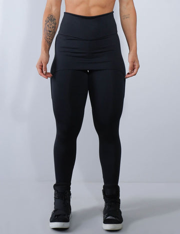 Calça Legging Preta com Tapa Bumbum | Ref: 4.4.4061-01