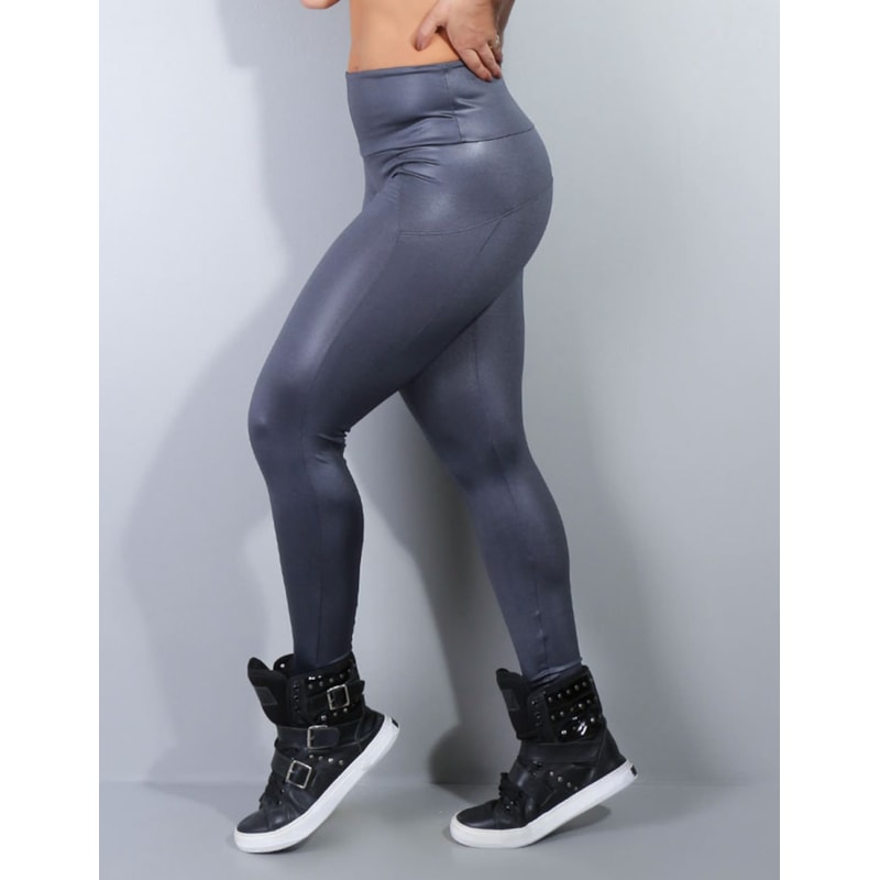 Calça Fitness Montaria em Cirrê Grafite | Ref: 4.4.1742-28
