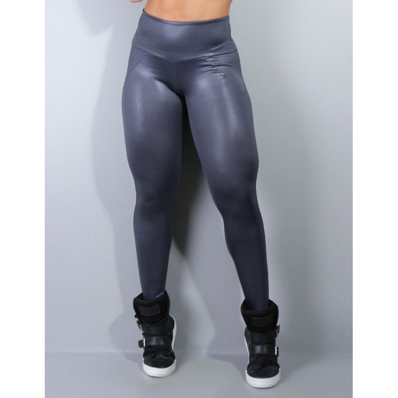 Calça Fitness Montaria em Cirrê Grafite | Ref: 4.4.1742-28