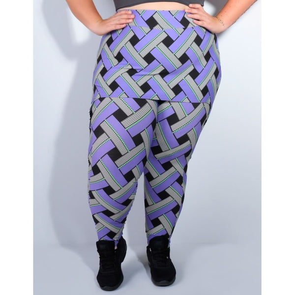 Calça Fitness Plus Size Estampada com Tapa Bumbum | Ref: 4.4.4055-3122