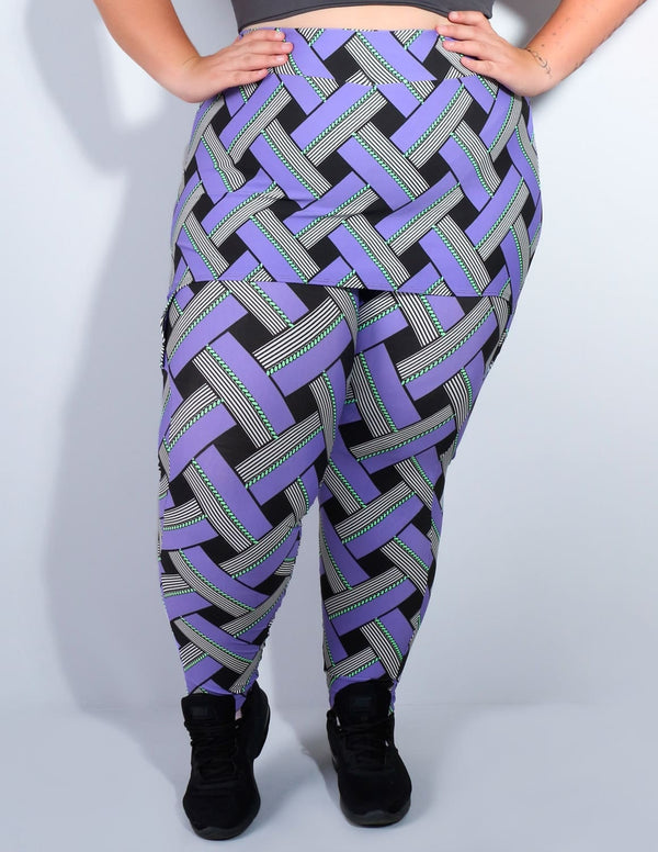 Calça Fitness Plus Size Estampada com Tapa Bumbum | Ref: 4.4.4055-3122
