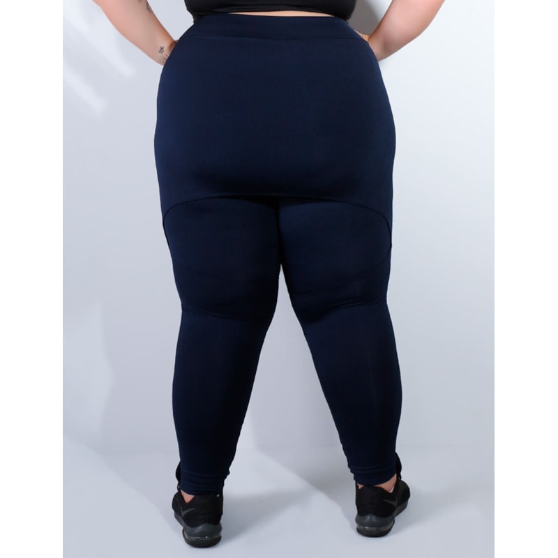 Calça Plus Size Azul Marinho com Saia Tapa Bumbum | Ref: 4.4.4055-18