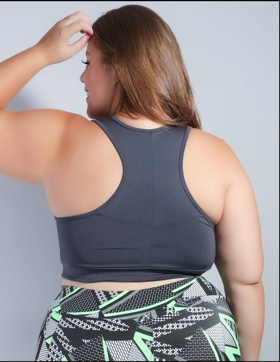 Top Plus Size sem Bojo Grafite | Ref: 4.4.1699-28