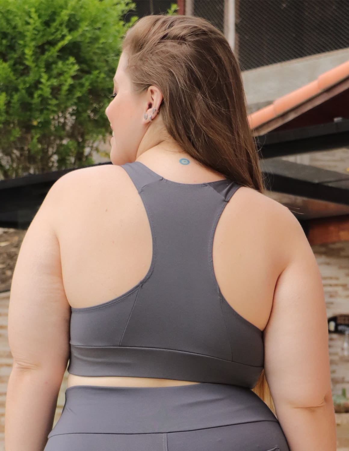 Top Grafite Plus Size sem Bojo | Ref: 4.4.4139-28