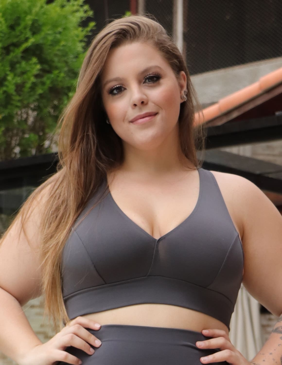 Top Grafite Plus Size sem Bojo | Ref: 4.4.4139-28