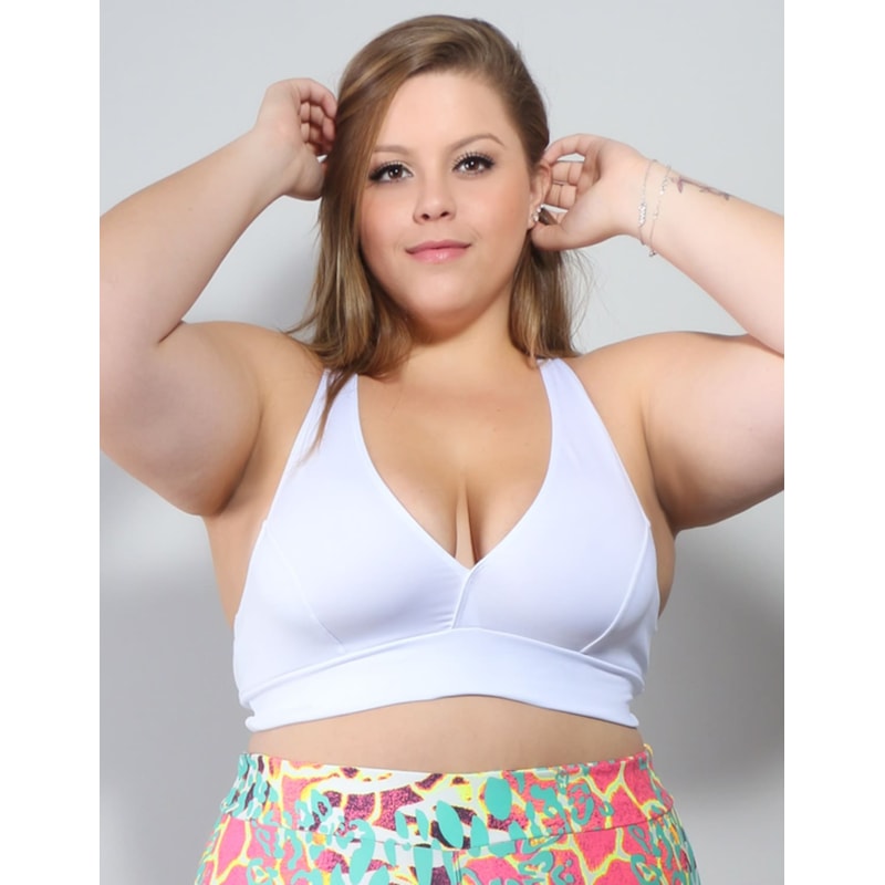 Top Plus Size Branco sem Bojo | Ref: 4.4.4139-02