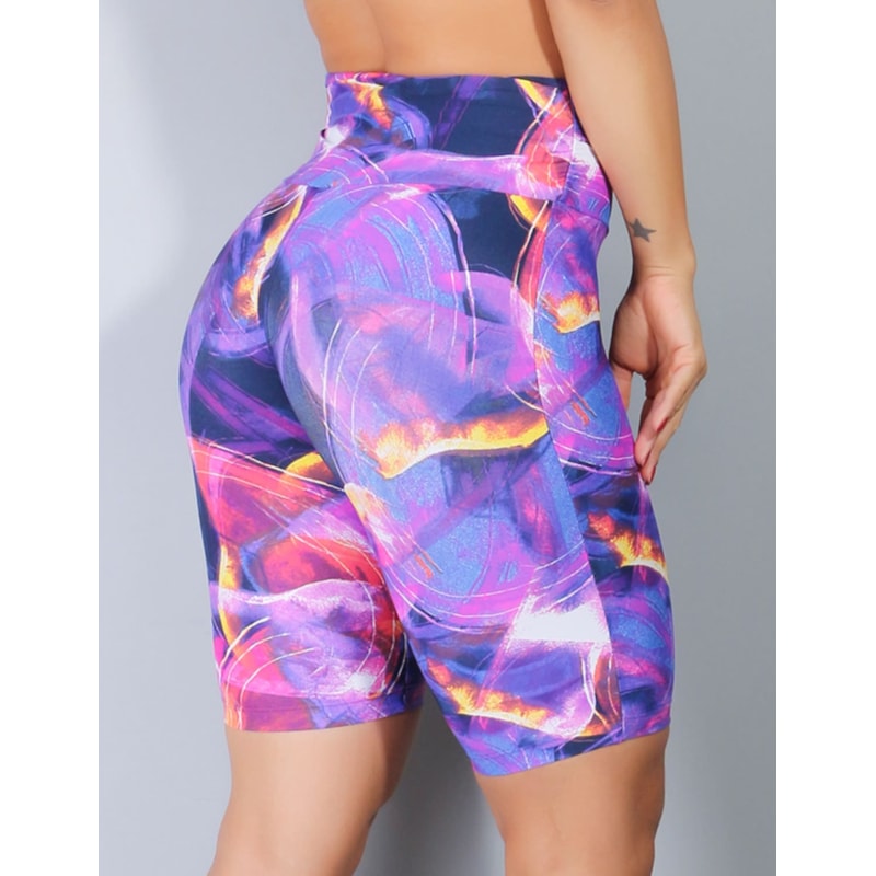 Bermuda Fitness Feminina com Estampa | Ref: 3.3.1846-1359