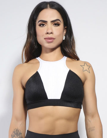 Cropped sem Bojo em Poliamida Texturizada | Ref: 3.3.2428-0102