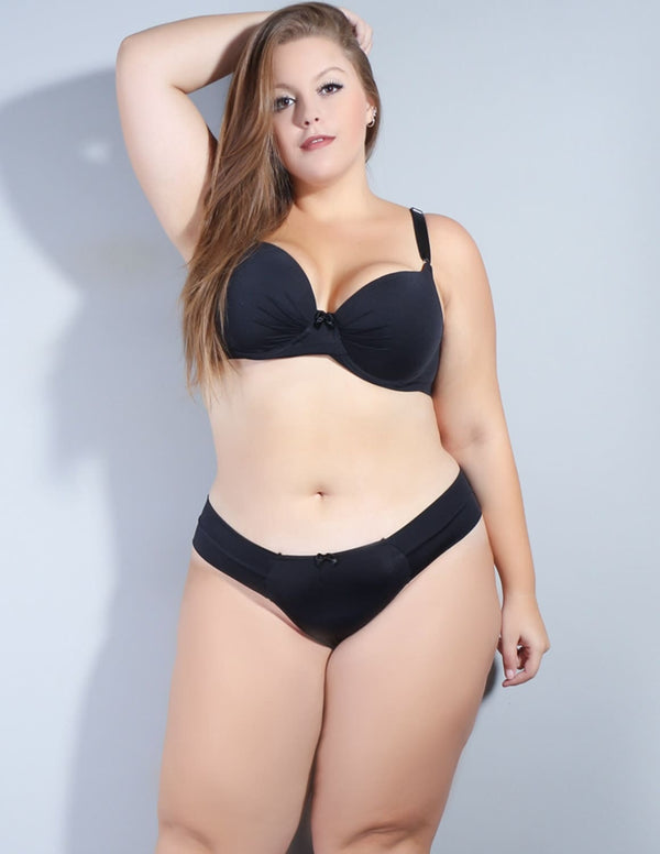 Conjunto Plus Size de Lingerie Preto | Ref: 1.1.4327-01