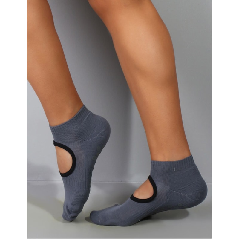 Sapatilha Grafite para Pilates com Anti Derrapante | Ref: 5.5.6008-28-33 A 39-GRAFITE-28