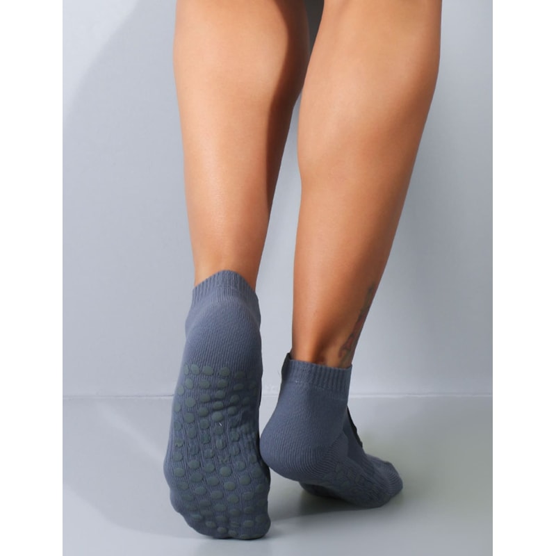 Sapatilha Grafite para Pilates com Anti Derrapante | Ref: 5.5.6008-28-33 A 39-GRAFITE-28