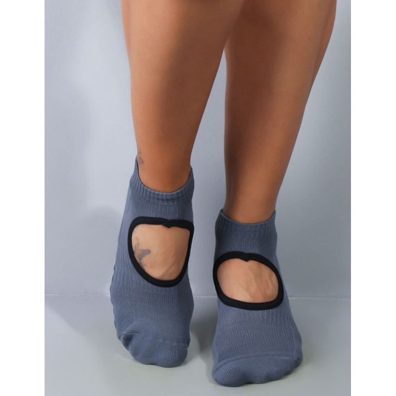 Sapatilha Grafite para Pilates com Anti Derrapante | Ref: 5.5.6008-28-33 A 39-GRAFITE-28