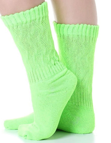 Meia Aeróbica Cano Médio Verde 5.5.223-05