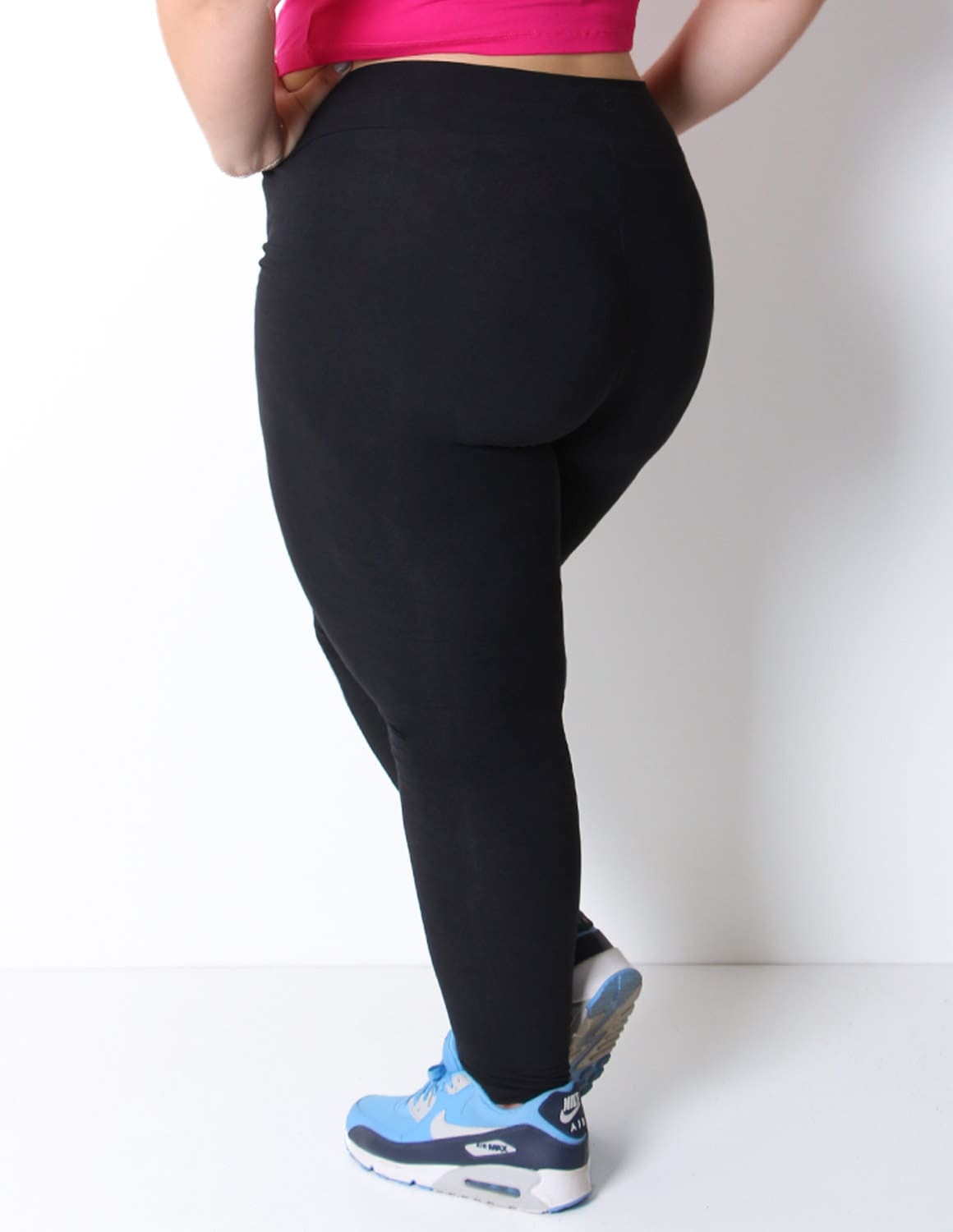 Calça Plus Size em Suplex Preto | Ref: 4.4.1696-01
