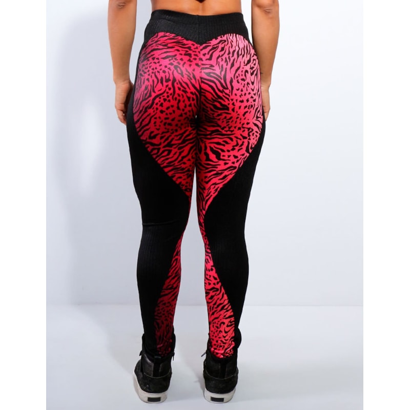 Calça em Poliamida com Textura e Cirrê Estampado | Ref: 3.3.2423-1208