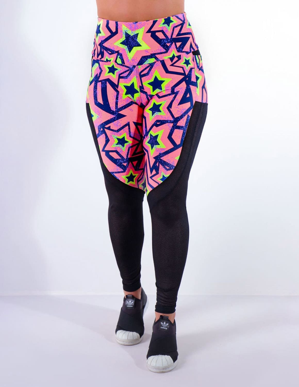 Calça Feminina Estampada com Tela e Bolsos | Ref: 4.4.4170-3171