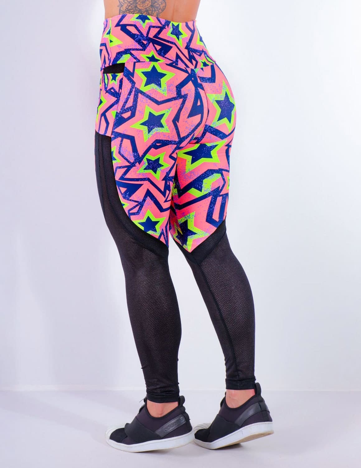 Calça Feminina Estampada com Tela e Bolsos | Ref: 4.4.4170-3171