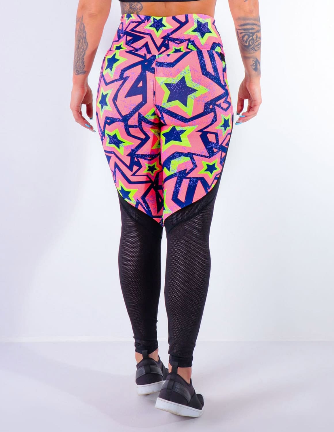 Calça Feminina Estampada com Tela e Bolsos | Ref: 4.4.4170-3171