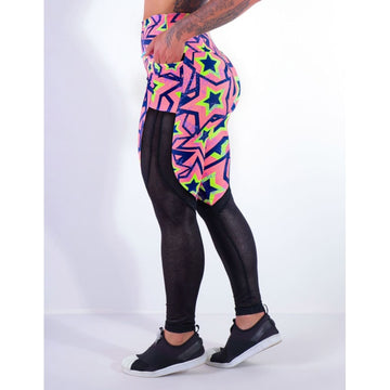 Calça Feminina Estampada com Tela e Bolsos | Ref: 4.4.4170-3171