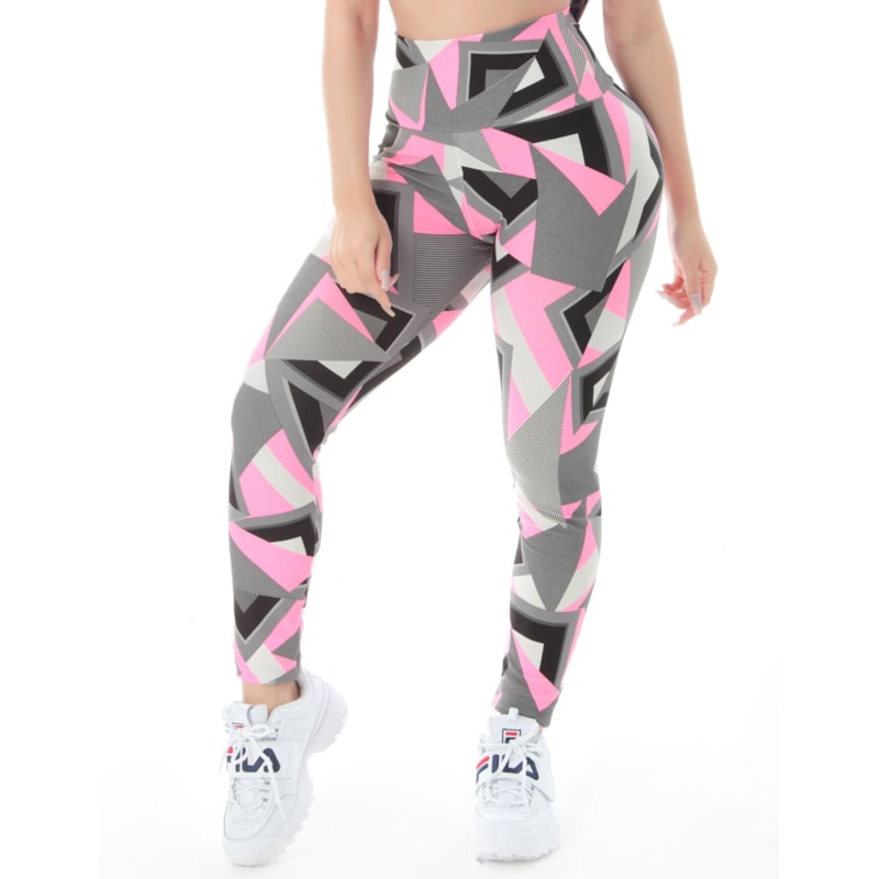 Calça Feminina Cós Alto com Estampa | Ref: 4.4.4381-3208