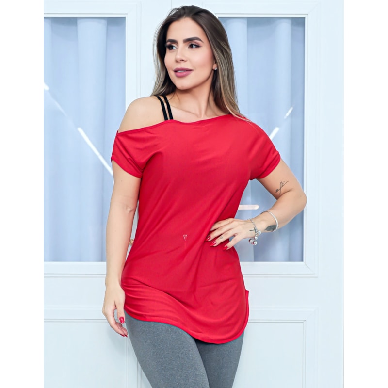 Blusa Feminina Dry Fit Vermelha | Ref: 3.3.2434-11