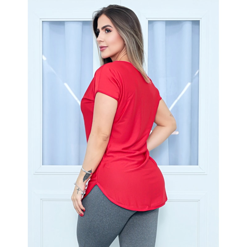Blusa Feminina Dry Fit Vermelha | Ref: 3.3.2434-11