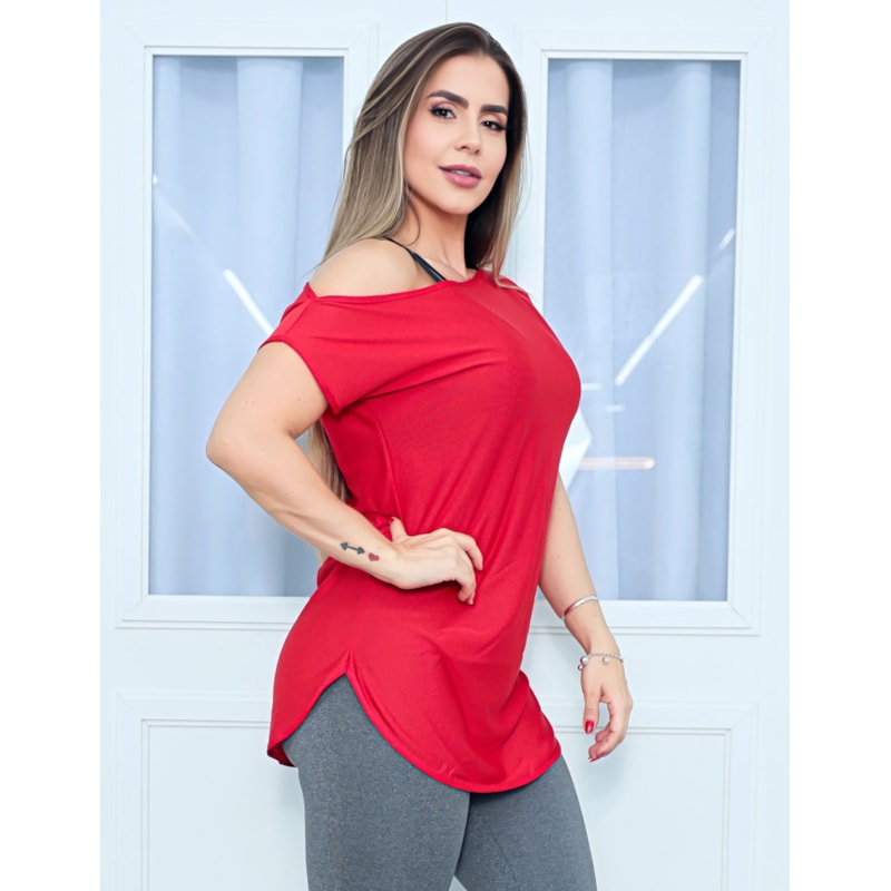 Blusa Feminina Dry Fit Vermelha | Ref: 3.3.2434-11