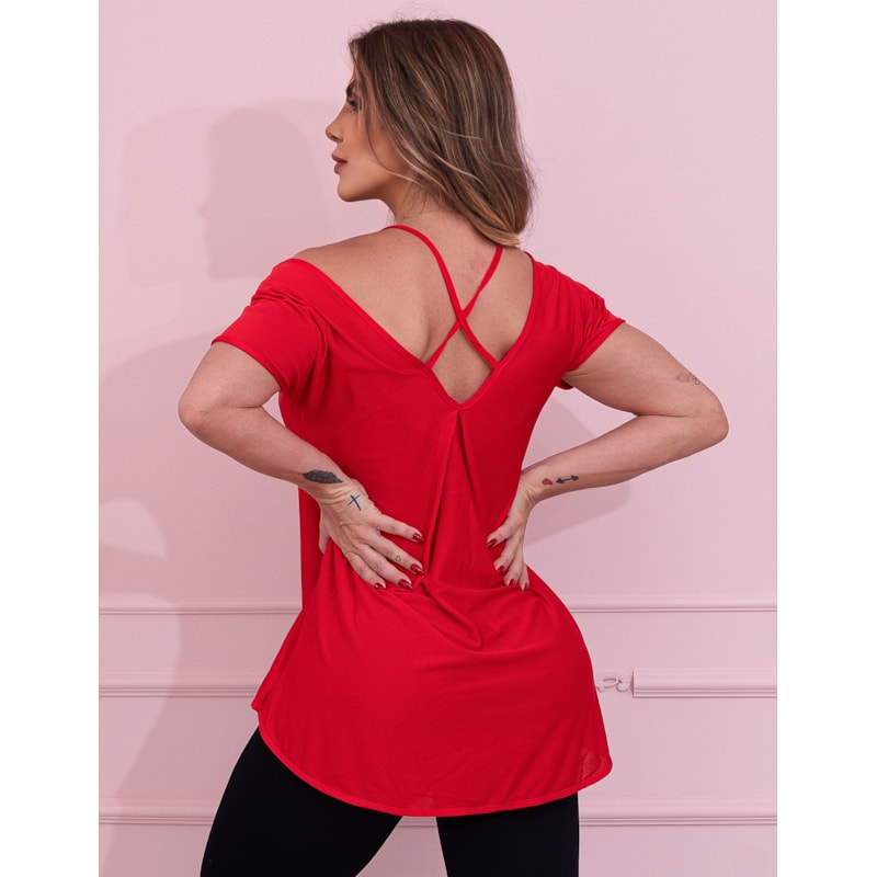 Blusa Fitness em Dry Fit Vermelha | Ref: 3.3.2553-11
